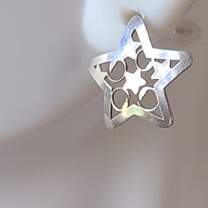 Silver Star Earrings